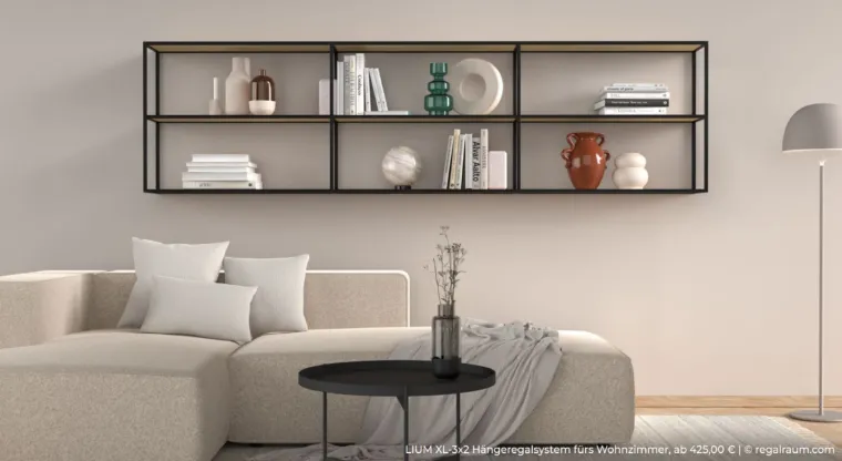 NEU: Modulares Wandregalsystem LIUM Bild: NEU: Modulares Wandregalsystem LIUM
