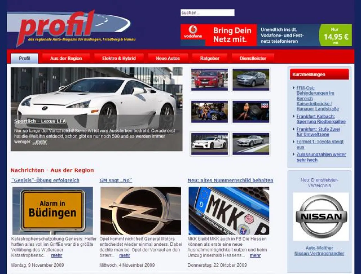 Screenshot www.profil-automagazin.de