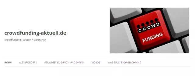 Bild: Der erste Ratgeber und Tester für Crowdfunding