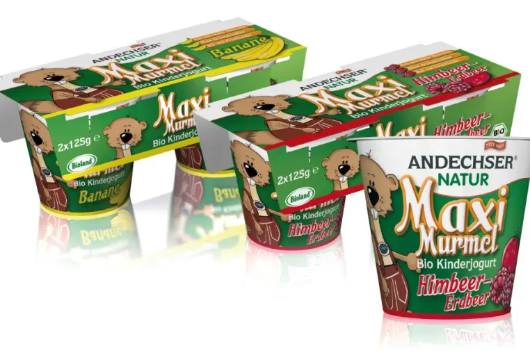 Bild: Neuer Bio-Kinderjogurt von ANDECHSER NATUR® mit emotionalem Verpackungsdesign von Koye-Brand