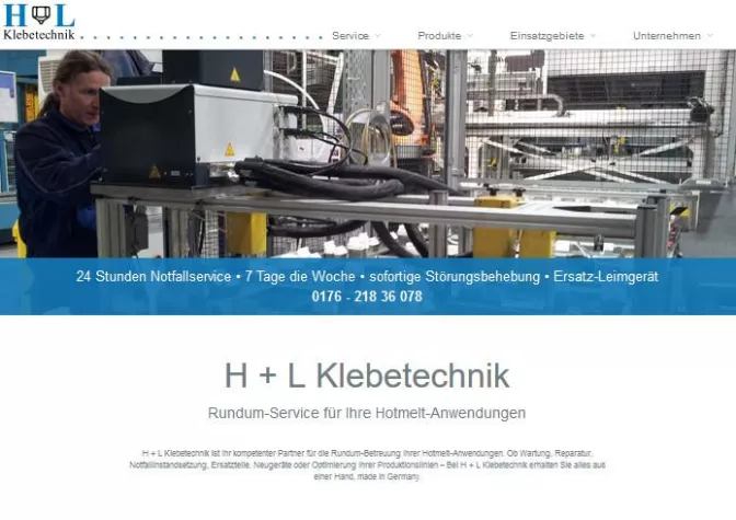 Bild: H + L Klebetechnik mit neuem Internetauftritt