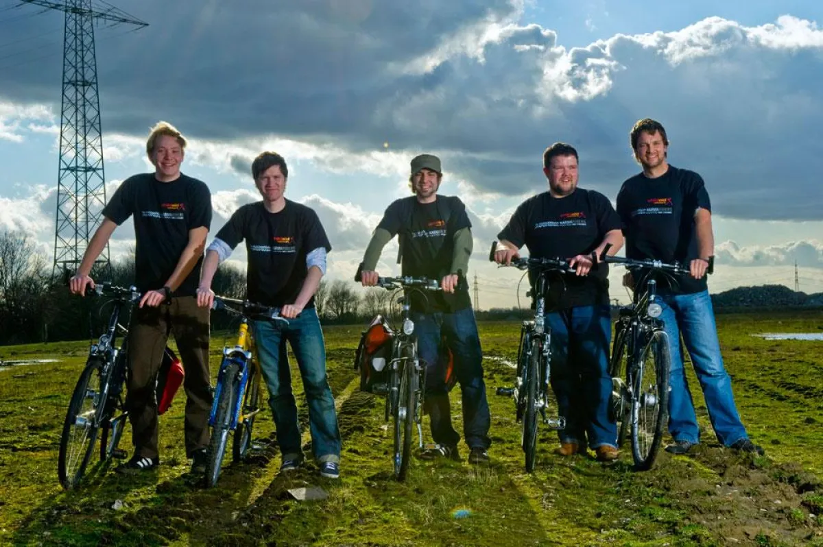 KARMARIDERS: v. links Karsten Meyer, Oliver Schrenk, Marcel Bauer, Tobias Schüppen & Christian Dominik