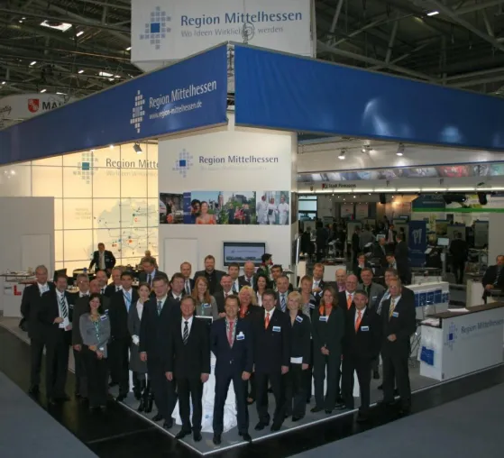 Bild: Trotz Finanzkrise - positives Fazit des Mittelhessen-Gemeinschaftsstandes auf der Expo Real 2008