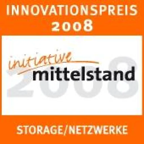Bild: Innovationspreis Mittelstand Storage/Netzwerk auf Cebit für RoboWeb-Interface für CD/DVD Roboter