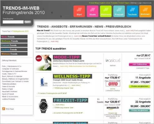Bild: Trends im Web - das moderne Vergleichsportal