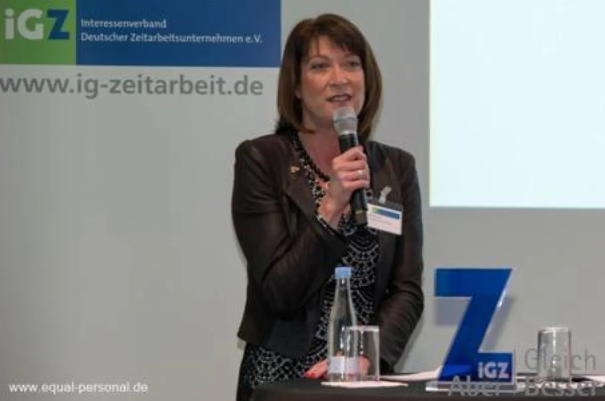 equal personal-Geschäftsführerin und iGZ-Vorstandsmitglied Manuela Schwarz