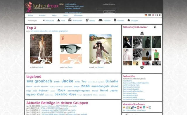 Bild: Europas neue fashion community: fashionfreax.net.