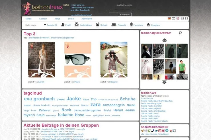 Europas neue fashion community: fashionfreax.net. Bild: Europas neue fashion community: fashionfreax.net.
