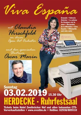Bild: Spanische Musik-Highlights und die "Beste Komposition des Jahres" im Herdecker Ruhrfestsaal
