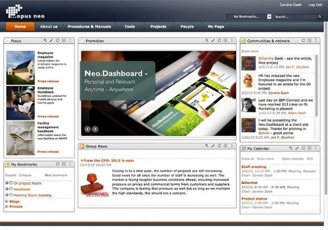 Eine Oberfläche für alle Bedürfnisse mit Neo.Dashboard
