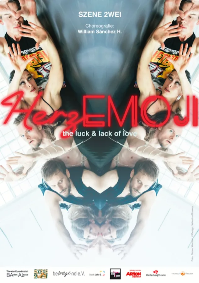 Plakat - Herz Emoji // The Luck And Lack Of Love (© Fotos: Simon Wachter / Design & Print: Valentina Boneva)