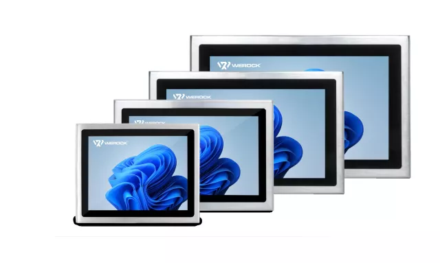 Bild: Hygienisch: WEROCK präsentiert wasserdichte Edelstahl Industrie Panel PC-Serie