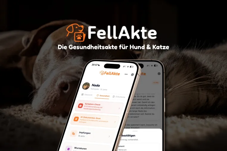Bild: FellAkte: Impfpass, Tierarztunterlagen und Medikamente von Hund und Katze in einer App