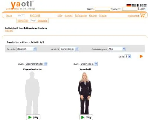 Bild: Standard war gestern: YAOTI bietet nun individuelle Web-Moderatoren für Jedermann