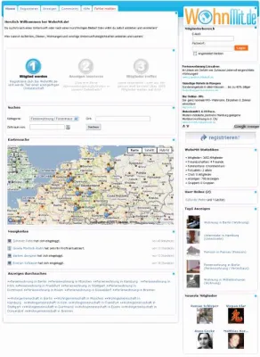 Bild: WohnMit.de - Verbesserte Suche nach provisionsfreien Unterkünften mit Community-Charakter