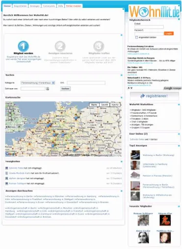 Bild: WohnMit.de - Verbesserte Suche nach provisionsfreien Unterkünften mit Community-Charakter