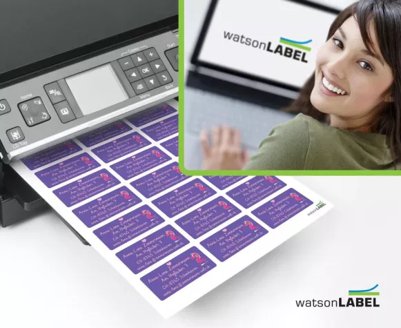 Bild: A4-Etiketten-Vielfalt selbst Drucken - Sonderformate ab 50 Blatt