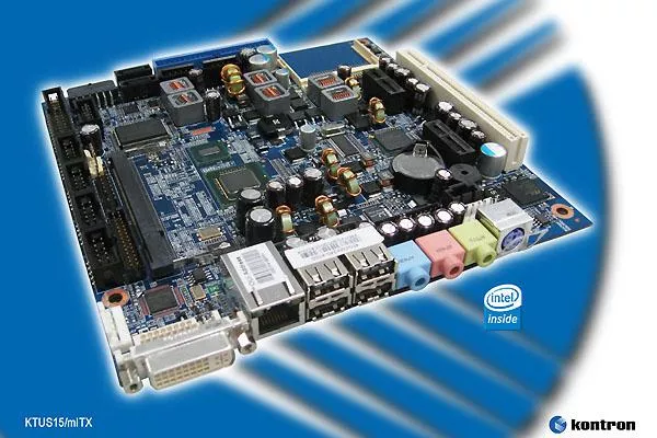 Bild: Kontron Mini-ITX Motherboard mit Intel® Atom™ Prozessor