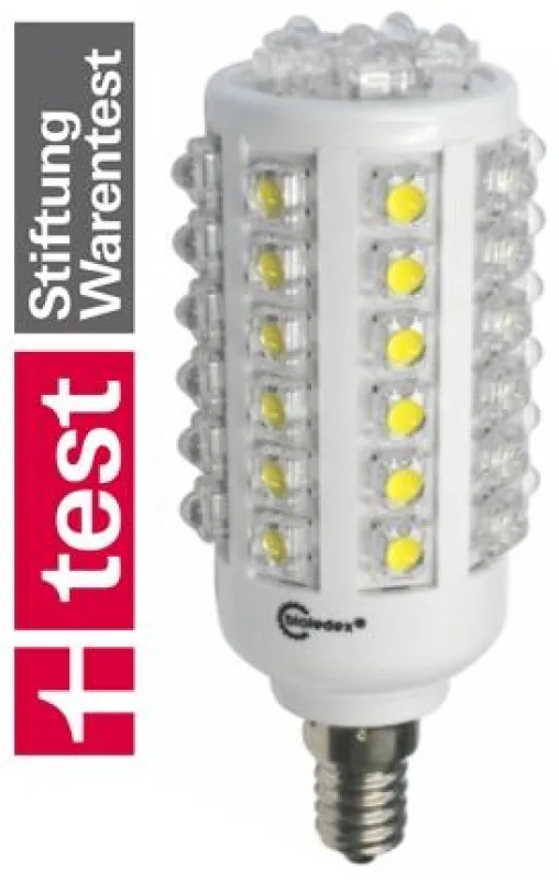 Stiftung Warentest: BIOLEDEX® SuperFlux LED Birne E14 - höhste Effizienz und Stromeinsparung