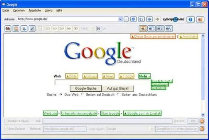 Bild: Suchmaschinenbrille "durchschaut" Google & Co