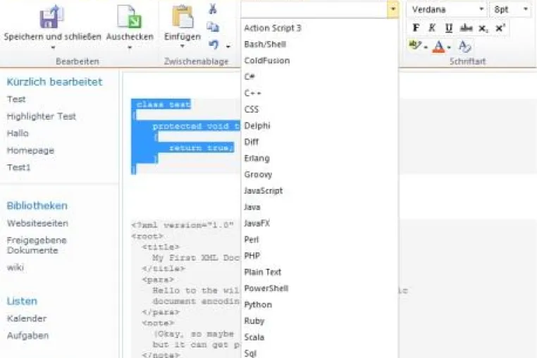 SharePoint Wiki-Erweiterung für Entwicklungen auf dem Markt Bild: SharePoint Wiki-Erweiterung für Entwicklungen auf dem Markt