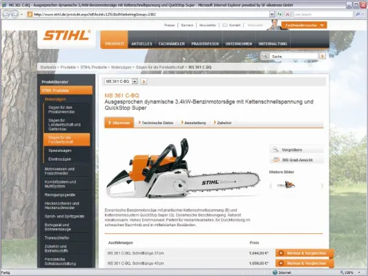 Bild: SF eBusiness entwickelt Website-Module für die neue STIHL Website