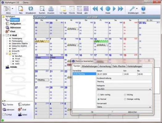 Bild: Groupware AlphaAgent in neuer Version 4.0