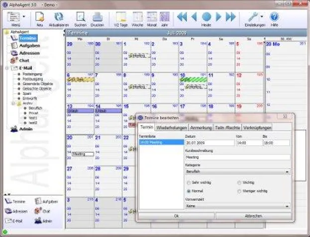 Bild: Groupware AlphaAgent in neuer Version 4.0