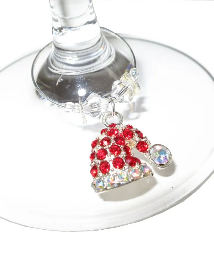 Glasmarkierer Nikolausmütze