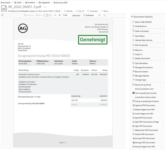 Bild: Univention‑Messe 2026: ITISeasy präsentiert KI‑gestützte Dokumentautomation und ERP‑Agilität