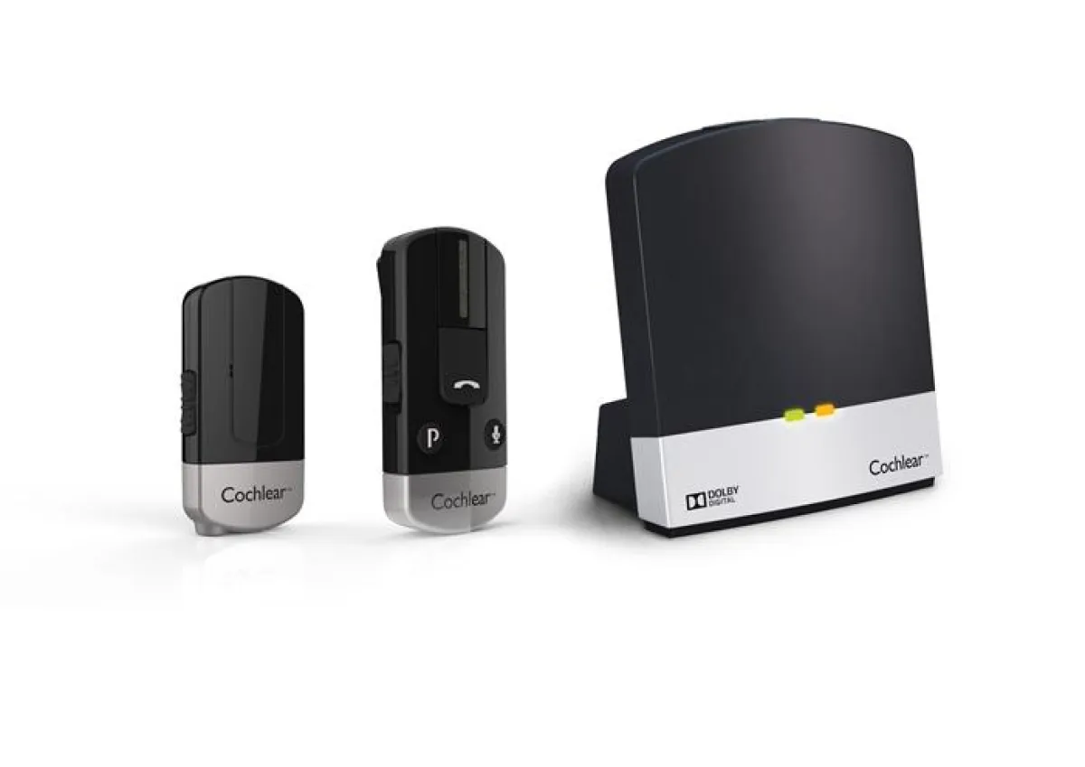 Wireless-Zubehör für das Cochlear Nucleus 6 System (Foto: Cochlear Ltd.)