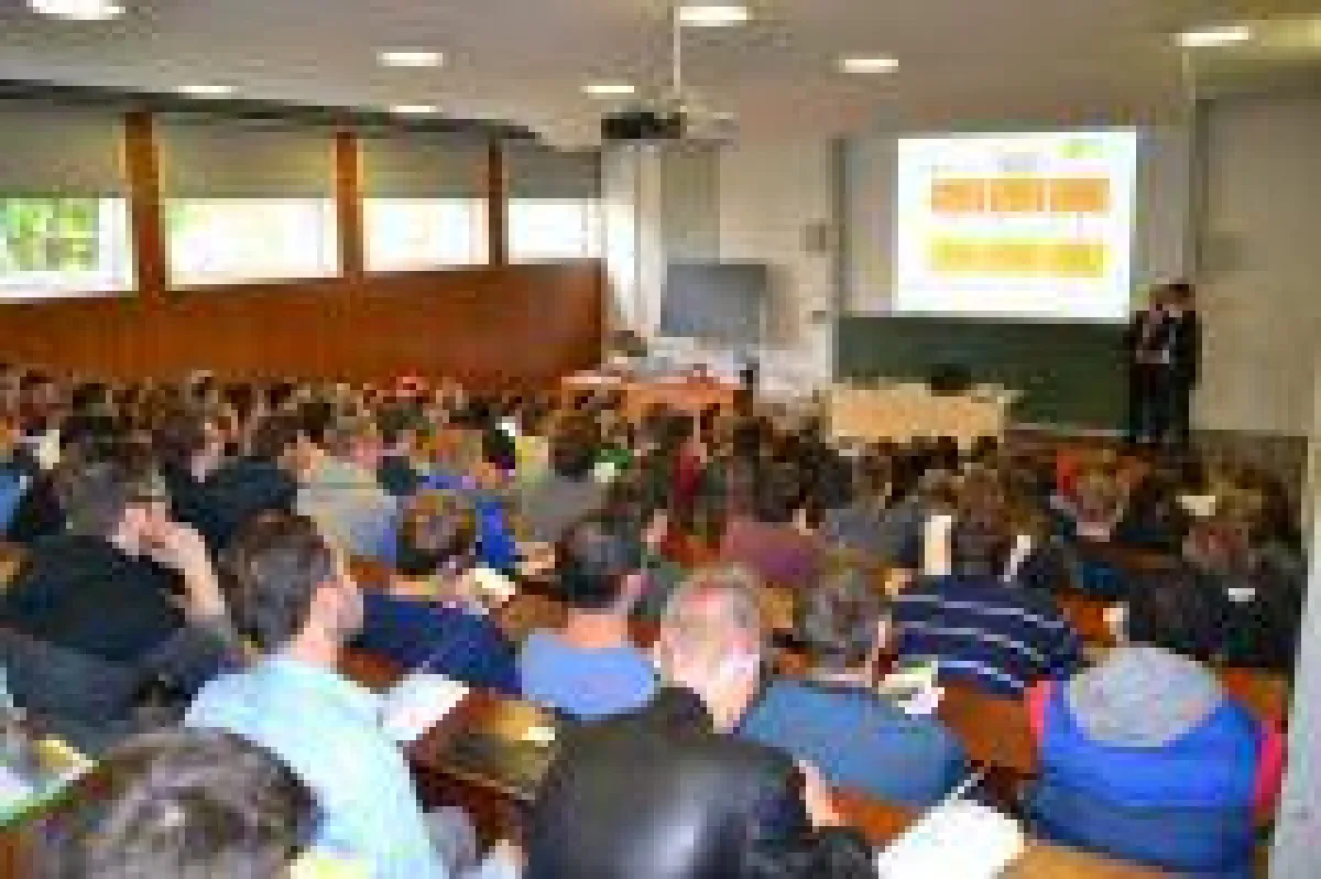 Erstsemesterbegrüßung an der Fakultät Informatik.