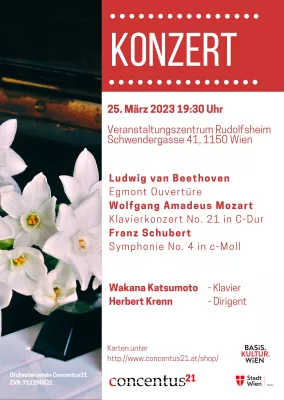 Bild: Concentus21 lädt zum Frühlingskonzert mit dem aufstrebenden jungen Talent Wakana Katsumoto als Solistin