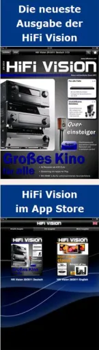 HiFi Vision neu und kostenlos: Die interaktive Magazin-App für iPad / iPhone und iPod Touch Bild: HiFi Vision neu und kostenlos: Die interaktive Magazin-App für iPad / iPhone und iPod Touch