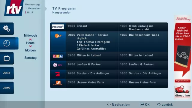 rtv TV-Guide jetzt als TV-App auf führenden Smart TV-Portalen verfügbar Bild: rtv TV-Guide jetzt als TV-App auf führenden Smart TV-Portalen verfügbar