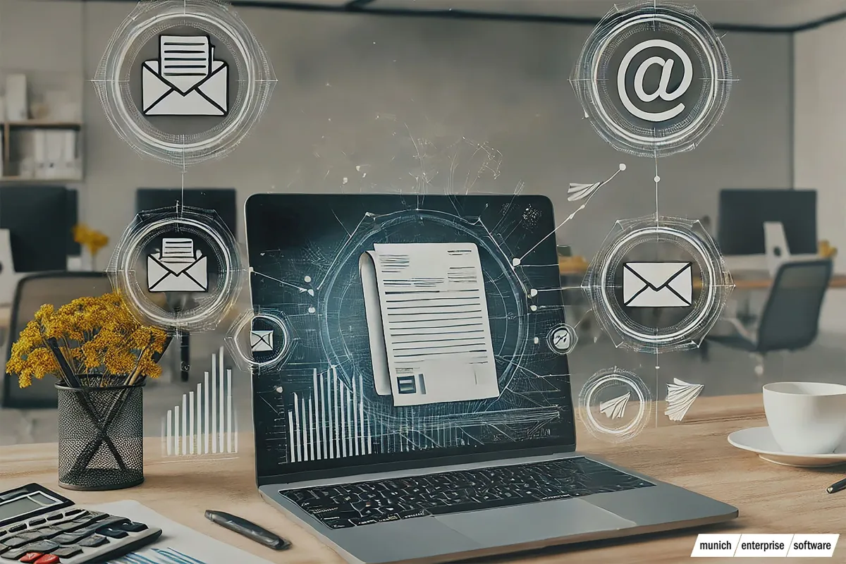 Das MailCenter erzeugt sowohl XRechnungen wie ZUGFeRD-Rechnungen (© munich enterprise software GmbH)