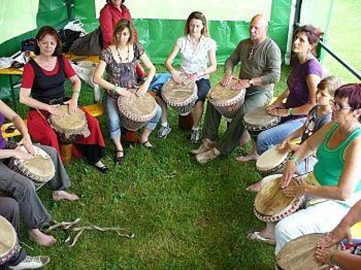 Trommelworkshop am Pilsachhof in Arriach