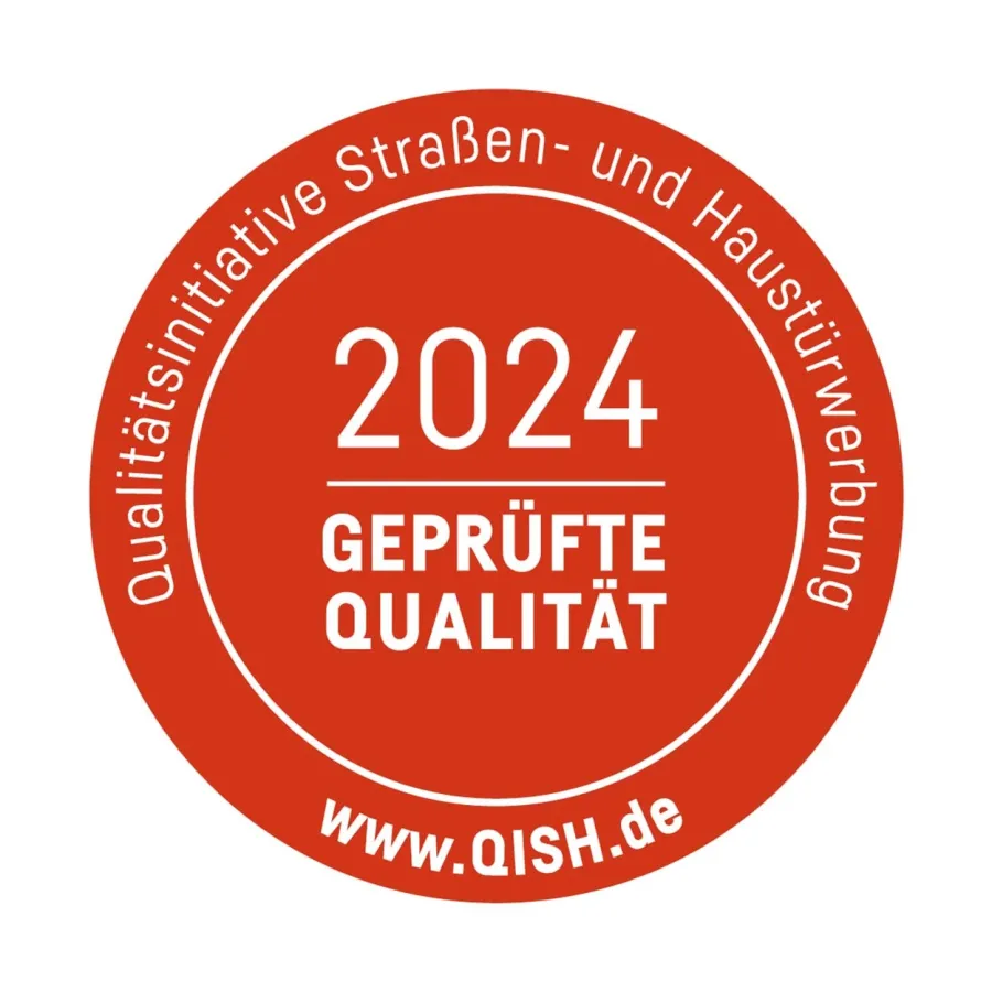 Geprüfte Qualität durch die QISH (© © Qualitätsinitiative Straßen- und Haustürwerbung e.V. (QISH) )