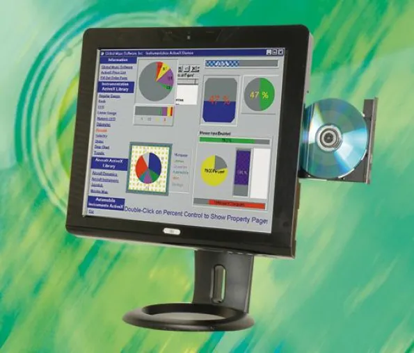 Bild: Lüfterloser 17" SXGA Touch Panel PC mit Core 2 Duo