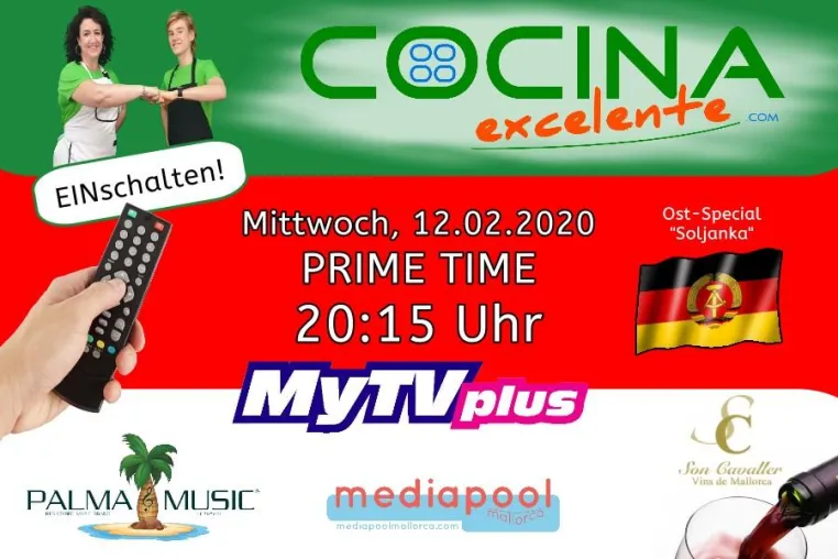 Bild: Premiere der Mallorca Koch-Show „Cocina-Excelente“ bei MyTVplus am 12.02.2020
