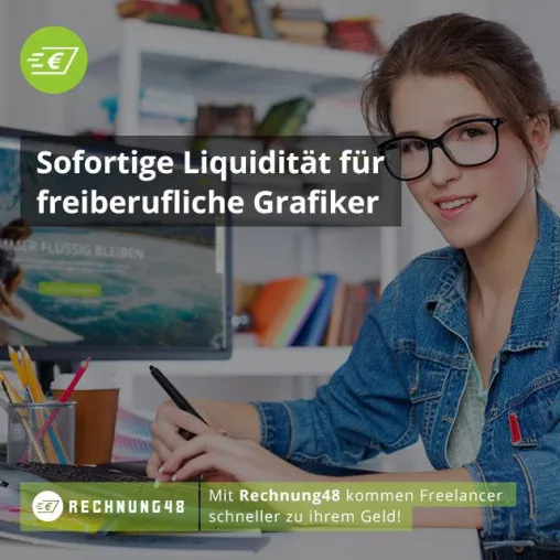 Bild: Sofortige Liquidität für freiberufliche Grafiker