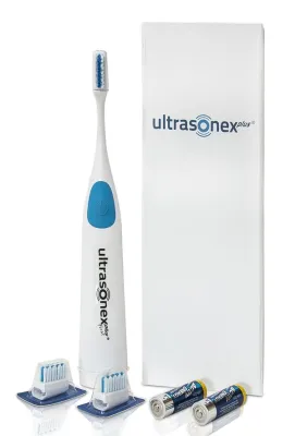 Bild: ultrasonex plus first als beste Ultraschallzahnbürste auf test.net bewertet.