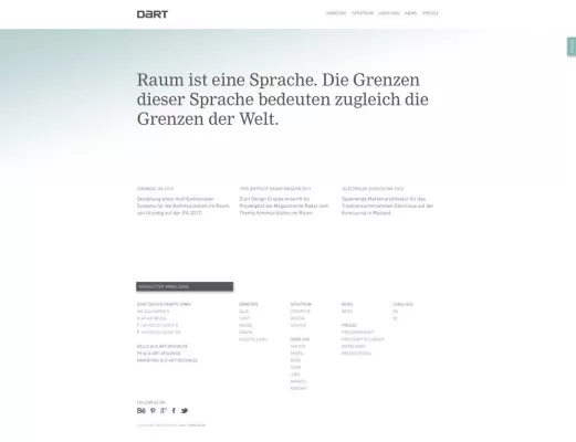 Bild: Changing Spaces Neue Webseite der Kommunikationsagentur D’art Design Gruppe