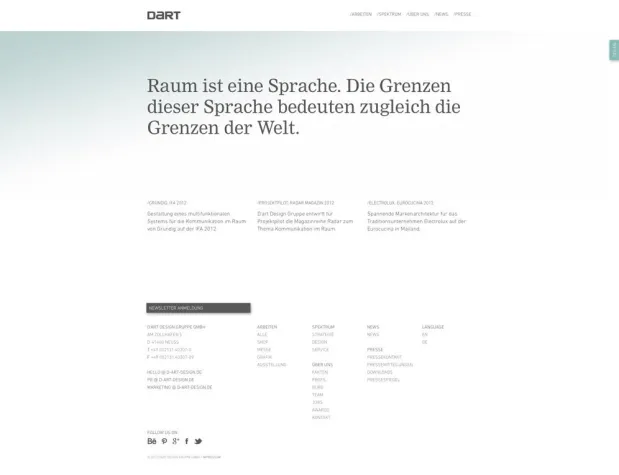 Bild: Changing Spaces Neue Webseite der Kommunikationsagentur D’art Design Gruppe