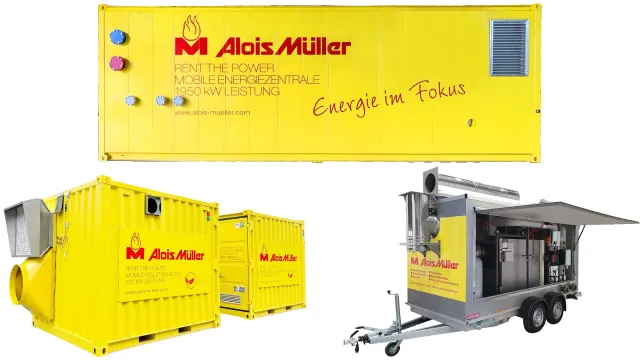 Bild: Alois-Müller-Gruppe lanciert mobile Heiz- und Kältezentralen für die D-A-CH-Region