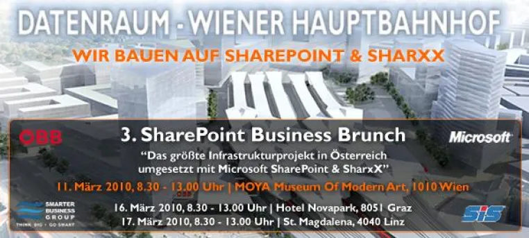 Bild: DATENRAUM WIENER HAUPTBAHNHOF- Wir bauen auf SharePoint & SharxX