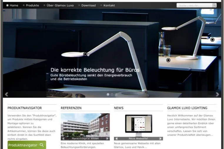 Bild: Get together – Glamox und Luxo präsentieren neue Homepage
