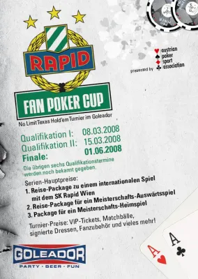 Bild: Rapid Fan Poker Cup 2008 – Grün-weißes Pokerturnier