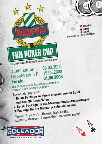 Bild: Rapid Fan Poker Cup 2008 – Grün-weißes Pokerturnier