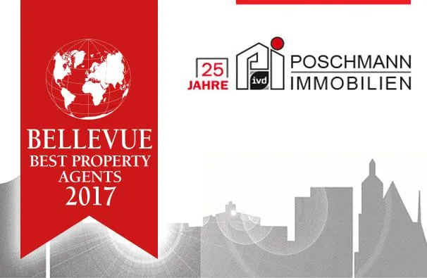 Bild: Poschmann Immobilien aus Leipzig wurde ausgezeichnet mit »BELLEVUE BEST PROPERTY AGENT 2017«
